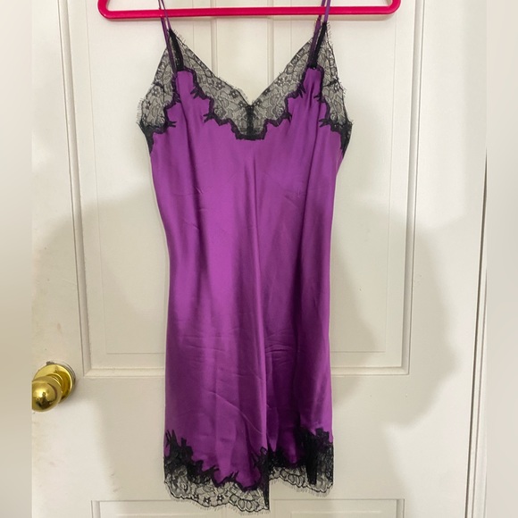 journelle Intimates & Sleepwear 0 Silk Journelle Purple Slip Dress